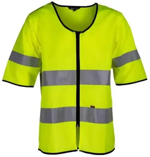 BS Dokka Refleksvest, HiVis kl.3 Unisex, Str. S, HiVis Gul