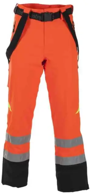 BS Bergset Vinterselebukse, HiVis kl.1 Unisex, Str. M, Sort/Oransje 