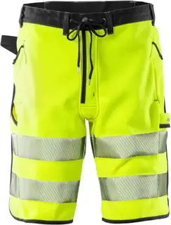 Fristads Joggeshorts, Hivis kl.2 Mann, Str. M, Gul