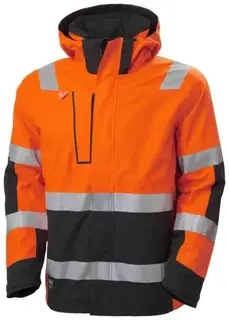 HH Alna 2.0 Skalljakke, HiVis kl.3 Mann, Str. S, Oransje/Sort