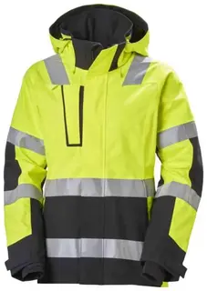 HH Luna Skalljakke, HiVis kl.2 Dame, Str. XS, Gul/Sort