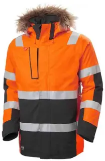 HH Alna 2.0 allv&#230;rs Parkas, HiVis kl.3 Mann, Str. S, HiVis Oransje