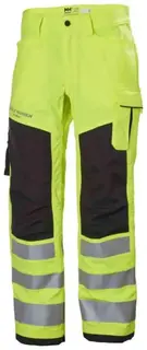 HH Alna 2.0 Arbeidsbukse, HiVis kl.2 Mann, Str. C60, Gul/koksgr&#229;