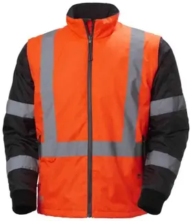 HH Addvis Mellomjakke, HiVis kl.2 Mann, Str. M, Oransje/Sort