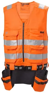 HH Alna 2.0 H&#229;ndverksvest, HiVis kl.1 Mann, Str. XS, HiVis Oransje