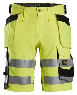 Snickers 6135 Arbeidsshorts, HiVis kl.1 Mann, Str. 52, HiVis Gul