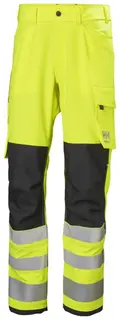 HH Alna Arbeidsbukse, HiVis kl.2 Mann, Str. C44, Gul/Gr&#229;Sort