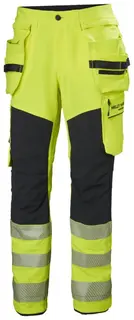 HH ICU BRZ H&#229;ndverksbukse, HiVis kl.2 Mann, Str. C44, HiVis Gul