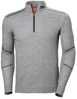 HH Polo Zip Lifa Merino Undertr&#248;ye Unisex, Str. XS, Gr&#229;