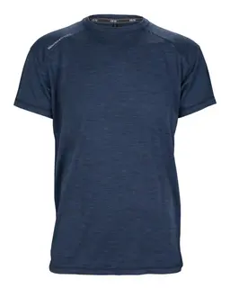 BS Majavatn Merino T-skjorte Unisex, Str. S, blåmelert