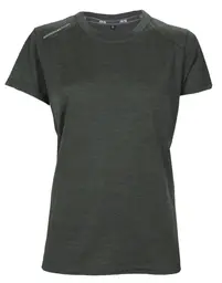 BS Majavatn Merino T-skjorte Dame, Str. XL, Grønnmelert