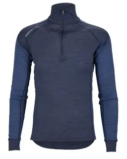 BS Polo Majavatn Merino Undertrøye Unisex, Str. S, Jeansblå/Himmelblå