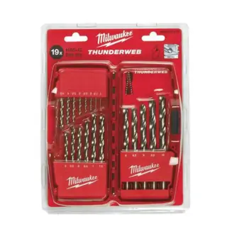 Milwaukee Metallborsett HSSG Thunderweb 1-10mm 19pk