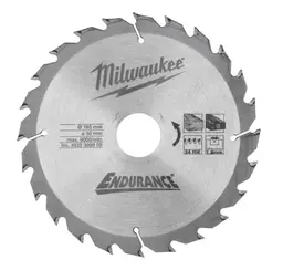 Milwaukee Sirkelsagblad for tre &#216;165X30X1.8mm 24T