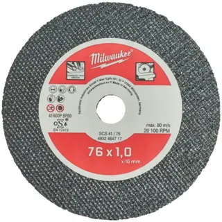 Milwaukee Kappeskive SCS 76x1.0x10mm 41A60PBF80 5-pk