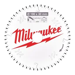Milwaukee Sirkelsagblad for tre Ø190X30X2,4mm 54T