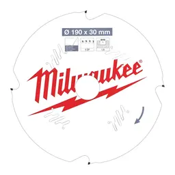 Milwaukee Sirkelsagblad for tre Ø190X30X1,8mm 4T