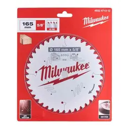 Milwaukee Sirkelsagblad for tre &#216;165X15.87X1.6mm 40T