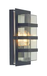Norlys Boden 862 Vegglampe Sort, 46W, Halo max, E27, IP54