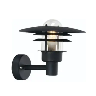 Norlys Larvik 690 Vegglampe Sort, 57W, Halo max, E27, IP55