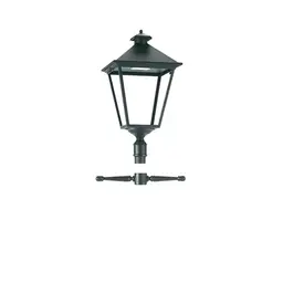 Norlys London 4112 Stolpelampe Sort, 17,5W, LED, IP54