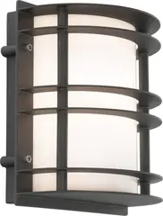 Norlys Stockholm 220 Vegglampe Sort, 46W, Halo max, E27, IP54