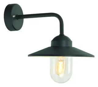 Norlys Vansbro 1920 Vegglampe Sort, E27, 57W, Halo max, IP55