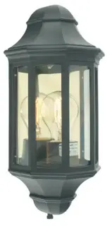 Norlys Genova 175 Vegglampe Sort, 46W, Halo max, E27, IP54