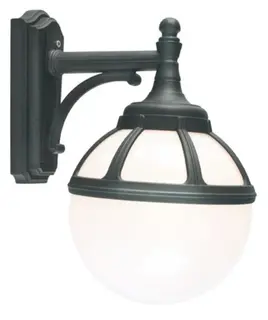 Norlys Bolgona 311 Vegglampe Sort, 46W, Halo max, E27, IP54