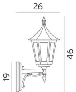 Norlys Rimini 259 Vegglampe Hvit, 46W, Halo max, E27, IP54