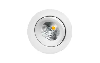 SG Armaturen Junistar Isosafe Downlight Hvit, 2000-2800K, 7W, DimToWarm