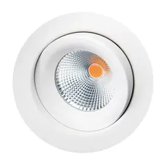 SG Armaturen Junistar Eco Downlight Hvit, 2700K, 6W, Outdoor