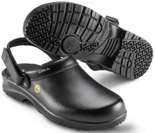 Sika Arbeidsklogg 19467 Fusion Clog Esd Unisex, Str. 35, Sort, Par