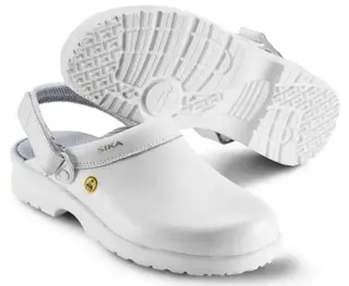 Sika Arbeidsklogg 19467 Fusion Clog Esd Unisex, Str. 35, Hvit, Par