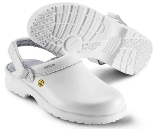 Sika Arbeidsklogg 19467 Fusion Clog Esd Unisex, Str. 36, Hvit, Par 