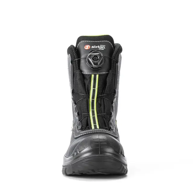 Sixton Vernestøvel Rotor Arctic Grip S3 Mann, Str. 40, Sort/Gul, Par 