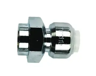 Tectite Classic Union m/innv. gjenger 12 mm x 1/2", Krom