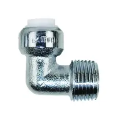 Tectite Classic Albu 90&#176; m/utv. gjenger 10 mm x 3/8&quot;, Krom