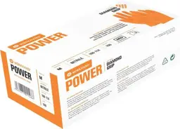 Workhand Engangs nitril Dry Power Str. 6, Oransje, 100 stk