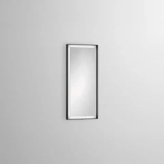 Alape Design Refleksjonsspeil 37,5x4 cm, Sort Matt