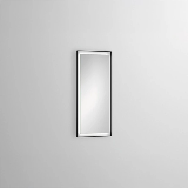 Alape Design Refleksjonsspeil 37,5x4 cm, Sort Matt 