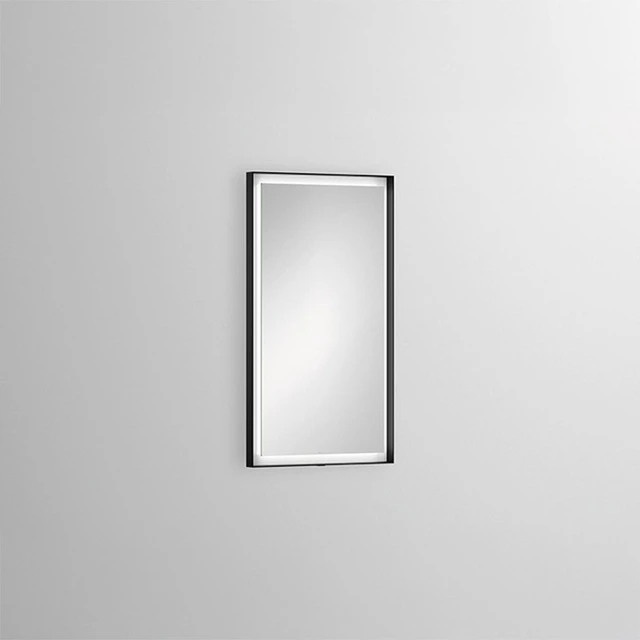 Alape Design Refleksjonsspeil 45x4 cm, Sort Matt 