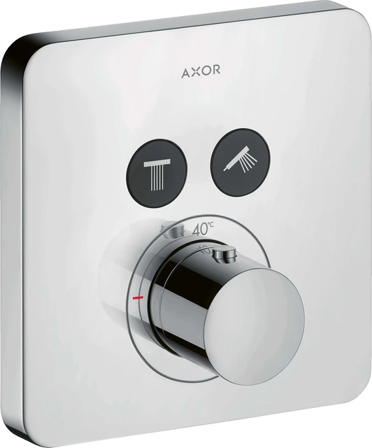 Axor ShowerSelect Termostat, m/2 utløp For innbygging, Rustfritt Stål 