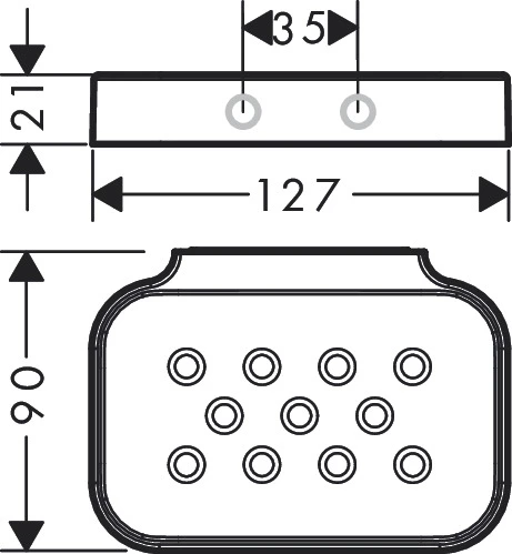 Axor Universal Circular Såpeholder Hvit Matt 