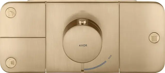 Axor One Termostat, med 3 utløp For innbygging, Polert Rødt Gull 