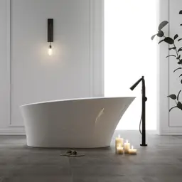 Bathlife Chic Frittstående Badekar 1650x830 mm, Akryl, Hvit