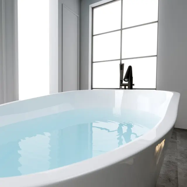 Bathlife Chic Frittstående Badekar 1650x830 mm, Akryl, Hvit 