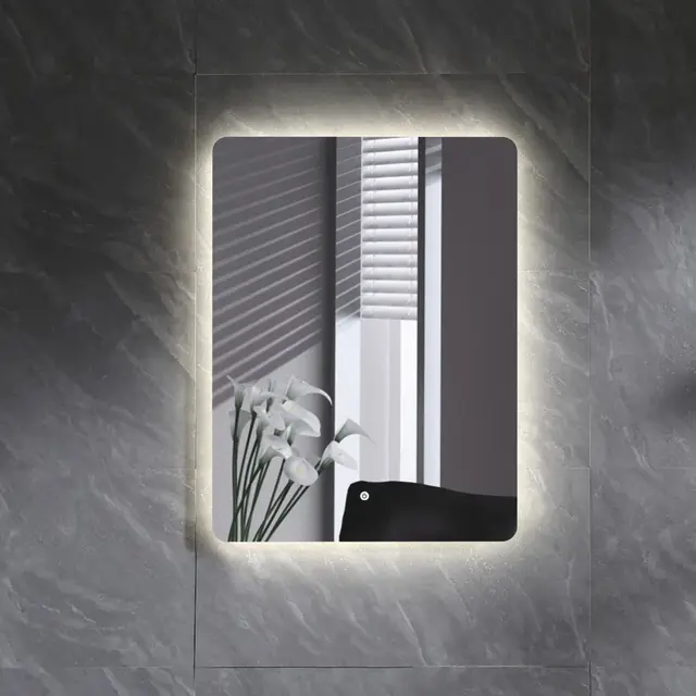 Bathlife Tindra Speil 50x70 cm, Hvit 