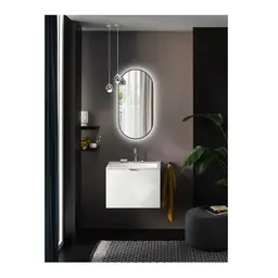 Bathlife N&#246;ja Speil 400x800 mm, Med LED Belysning