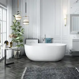 Bathlife Soft Frittstående badekar 1600x750 mm, Akryl, Hvit